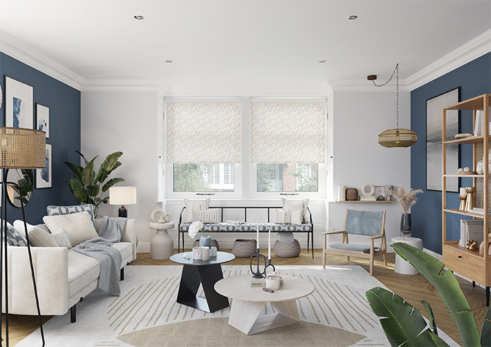Dashing Zigzags, Pink Hues - Twist&Fit Roller Blind - Image 8